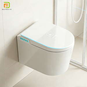 <span class=keywords><strong>WC</strong></span> intelligent suspendu BF avec bidet électrique intégré, gain de place, fixation murale, chasse d'eau automatique, pour salle de bain - Product Image 1