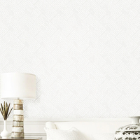 Papel Tapiz Vinílico de PVC con Patrón Geométrico Moderno, Decoración Clásica a Cuadros para el Hogar, Impermeable, Resistente a la Humedad y al Moho, para Hoteles y Entretenimiento