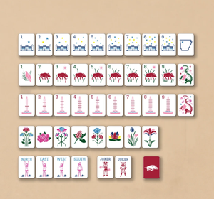 Moderno Juego de Mahjong Americano de Acrílico Portátil con Temática de los Razorbacks de la Universidad de Arkansas (Preventa) - Product Image 1