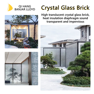 Gạch thủy tinh vuông trong suốt hai mặt băng pha lê hạt thân thiện với môi trường hiện đại tự làm phòng khách nền tường vách ngăn - Product Image 4