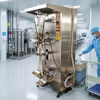 Machine d'emballage automatique de sachets liquides, équipement de remplissage et de scellage de sachets d'eau avec papier de scellage pour lait et bière