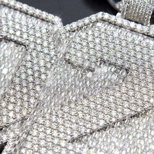 Collar con Colgante de Diamantes Brillantes de Lujo Chapado en Plata de Alta Demanda, Unisex, para Regalo del Día de San Valentín, Precios al por Mayor - Product Image 6