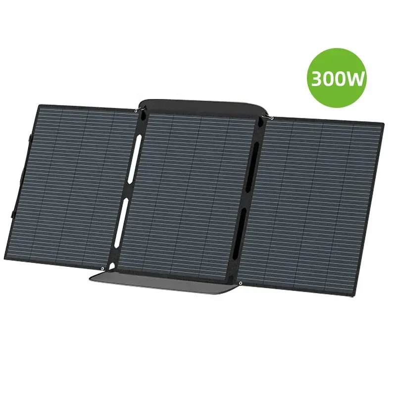새로운 에너지 야외 캠핑 활동 Solarpanel 에너지 유연한 저장 시스템 접이식 태양 전지 패널