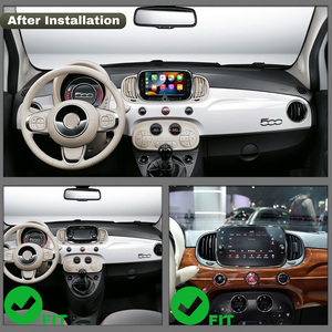 Autoradio Android 13 con GPS e Navigazione 2+32G per <span class=keywords><strong>Fiat</strong></span> 500 C 2016-2019 con Carplay, Android Auto, Wi-Fi, FM/RDS e Comandi al Volante - Product Image 2