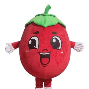 Giant Cartoon <strong>Tomato</strong> Mascot <strong>Costume</strong> - Perfect for Events and Promotions - Product Image 1