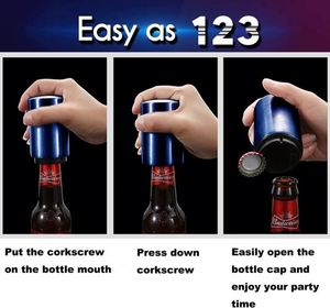 Beer <b>Bottle</b> Opener Magnetic Automatic Stainless Steel Opener Beer Accessories Magnet Beer Opener - Product Image 5