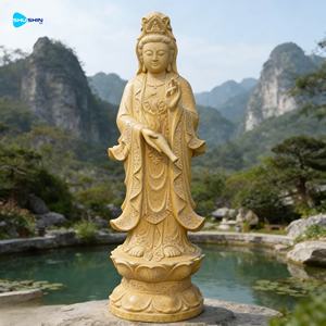 พระพุทธรูป<span class=keywords><strong>กวน</strong></span><span class=keywords><strong>อิ</strong></span><span class=keywords><strong>ม</strong></span>หินอ่อนสีขาวแบบกำหนดเอง ดีไซน์ธรรมชาติ สำหรับใช้งานกลางแจ้ง - Product Image 6
