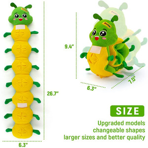Vente en gros fournitures pour animaux de compagnie OEM/ODM Logo personnalisé grincement iintéressant mâcher renifler grincement jouets pour animaux de compagnie - Product Image 2