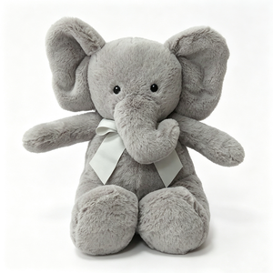 Peluche d'éléphant assis personnalisée, Peluche d'éléphant grise, Peluche d'éléphant, Animal en peluche d'éléphant, Peluche d'éléphant mignonne - Product Image 4