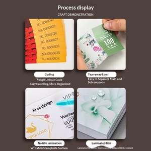 Services d'impression <span class=keywords><strong>de</strong></span> billets personnalisés et <span class=keywords><strong>de</strong></span> cartes-cadeaux avec estampage à chaud en or sur papier couché et carton - Product Image 3