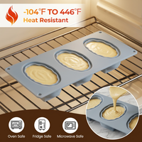 Moule à gâteau en silicone SILIKOLOVE Factory à 3 cavités en forme de noix, LFGB 100% qualité alimentaire, platine antiadhésif, sans BPA, pour mousse et gâteaux