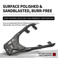 Porte-bagages arrière intégré en alliage d'aluminium avec support de coffre et trous de dossier pré-percés pour Yamaha XMAX300 2017-2026