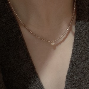 Collar de Plata de Ley S925 con Circonita, Diseño de Flor y Mariposa, Accesorios de Moda de Lujo con Cuentas para Mujeres y Niñas, Regalo Perfecto para Novias - Product Image 2