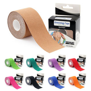 Bande de kinésiologie de 5 cm avec boîte individuelle, en coton, pour soulager les douleurs musculaires, pour le sport, la remise en forme, la physiothérapie, 5 m - Product Image 1