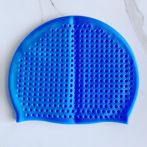 Bonnet de bain en silicone avec trous, protection des oreilles, extra large, unisexe, pour la natation et les sports nautiques - Product Image 4