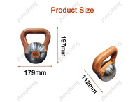 Kettlebell en acier inoxydable en bois de gros pour équipement de gymnastique commercial à domicile Kettlebell réglable