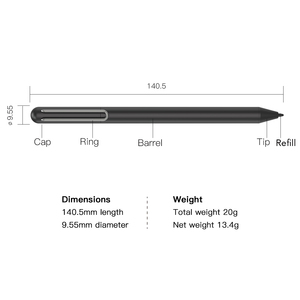Lápiz óptico USI de 4096 niveles de presión, para Chromebook de ASUS C436, <span class=keywords><strong>HP</strong></span> <span class=keywords><strong>X360</strong></span> 12b, <span class=keywords><strong>HP</strong></span> <span class=keywords><strong>X360</strong></span> 14b, incluye plumín de repuesto - Product Image 4