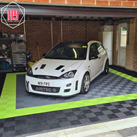 Dalles de sol emboîtables en PVC pour garage et entrepôt, dalles à nervures, tapis de sol en PVC