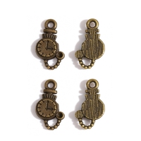 Chaînes d'accessoires de bijoux en alliage DIY - Pendentif montre, bracelet vintage, porte-clés, petit pendentif