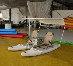 Catamarán SUP <span class=keywords><strong>de</strong></span> 2 Personas con Tienda <span class=keywords><strong>de</strong></span> Campaña, <span class=keywords><strong>Tabla</strong></span> <span class=keywords><strong>de</strong></span> SUP Inflable con Conector Eléctrico, Marco SUP para Pesca y Ocio Acuático, Precio <span class=keywords><strong>de</strong></span> Fábrica - Product Image 6