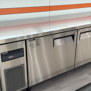 Misura su misura in acciaio inox sotto il bancone frigo Freezer <span class=keywords><strong>banco</strong></span> <span class=keywords><strong>da</strong></span> <span class=keywords><strong>lavoro</strong></span> tavolo Chiller ristorante <span class=keywords><strong>cucina</strong></span> attrezzature di refrigerazione - Product Image 4