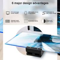 HIght Quality 12 Inch Universal Mobile Phone HD Projection Phone Bracket Smartphone Screen Magnifier