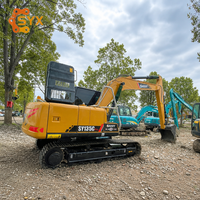 Высокоэффективный 13-тонный экскаватор SANY SY135C с ковшом 0,6 м, оригинальный б/у экскаватор Sany для бизнеса по аренде техники