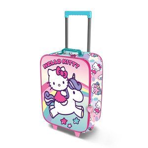 Valise à roulettes 3D souple Karactermania pour Hello Kitty Unicorn, rose - Product Image 1