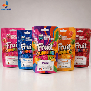 Sacs refermables personnalisés en Mylar avec fermeture éclair pour bonbons, gommes, biscuits, snacks et emballages alimentaires avec logo - Product Image 6