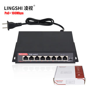 Nicht verwaltet 6 2 10/100Mbps Netzwerk Poe Switch AI 6 Port 2 Uplink-Ports CCTV-Überwachungs kamerasystem 65w - Product Image 1