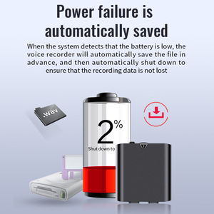 <span class=keywords><strong>Dictaphone</strong></span> activé par le son HD Portable numérique de <span class=keywords><strong>haute</strong></span> <span class=keywords><strong>qualité</strong></span> avec lecteur MP3 à réduction de bruit pour l'apprentissage de la réunion de conférence - Product Image 4