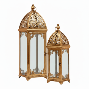 Decoración de diseño lujoso de lujo, la mejor calidad, estándar único, venta al por mayor, las últimas linternas decorativas antiguas a la venta, cobre - Product Image 1
