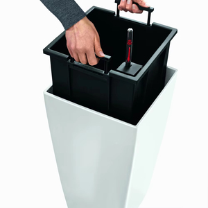 Macetas <span class=keywords><strong>Grandes</strong></span> de Plástico Blanco para Interiores y Exteriores, Macetas Inteligentes con <span class=keywords><strong>Autorriego</strong></span>, Macetas Gigantes para Sala de Estar, Patio, Macetas Pequeñas para Flores - Product Image 3