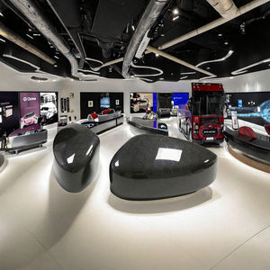 Coque de rétroviseur en fibre de carbone sèche Anteke avec ruban adhésif pour Infiniti Q50 Q60 QX30 - Product Image 2