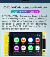 Layar LCD TFT ESP32 WROOM-32 2,4 Inci 240x320 WIFI Sentuh untuk Arduino Micropython