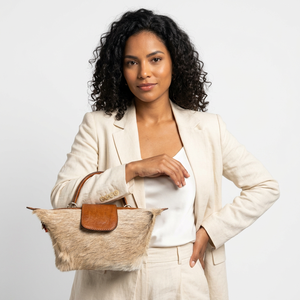 Bolso de Mano de Piel Auténtica para Mujer, Estilo Vintage, con Ribete de Cuero Marrón, Bolso de Hombro Ligero con Cierre de Cremallera, Tipo Bandolera - Product Image 4