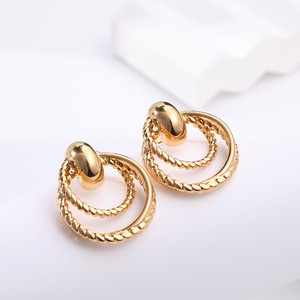 Custom <b>Gold</b> Plated Stainless Steel Women Fashion Jewelry <b>Set</b> for Women Stainless Steel Design <b>Earrings</b> - Product Image 5