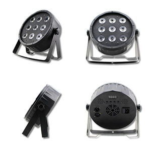 ไฟ LED PAR 9x10W แบบสี่ในหนึ่ง ปรับเปลี่ยนสีได้เต็มรูปแบบ สำหรับเวทีในร่ม งานแต่งงาน การแสดง ควบคุมด้วยเสียง - Product Image 1