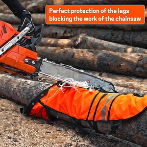 <span class=keywords><strong>Pantalon</strong></span> de protection <span class=keywords><strong>anti</strong></span>-<span class=keywords><strong>coupure</strong></span> certifié EN381 LINZ Orange en nylon respirant à 9 couches, protection de niveau D, durable, coupe régulière - Product Image 4