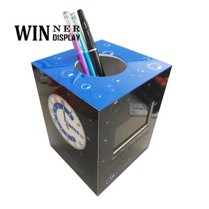 Tùy Chỉnh Phong Cách Hiện Đại Kích Thước Nhỏ Acrylic Chủ Bút Văn Phòng Văn Phòng Phẩm Cung Cấp Máy Tính Để Bàn Bút Đứng Kỹ Thuật Số Lịch Cho Trẻ em' Quà Tặng - Product Image 3