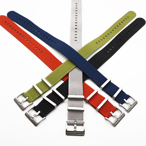 CustomWatchstrap Nylon Troupes Françaises Parachute <span class=keywords><strong>Sac</strong></span> L'otan Ceinture Élastique Bracelet 20mm 22mm <span class=keywords><strong>Militaire</strong></span> Montre-Bracelet Bande - Product Image 1