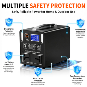300W 302Wh Lithium Ion Portable Power Station with 100W PD Fast Charge, Wireless Charging, Solar Input for Camping & Emergency - Product Image 4