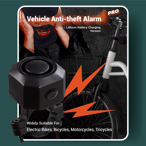 Pin sạc IP65 chống mưa chống trộm xe đạp Phụ Kiện Báo động nhạy cảm cao rung cảm biến báo động cho động cơ xe đạp - Product Image 2