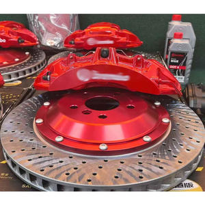 BMW X5用 改造6ピストンフロント4ピストンリア鍛造アルミ合金キャリパー パンチングベントスチールディスクキャリパーセット - Product Image 4