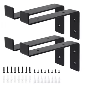 Étagères Support Métal Mur En <span class=keywords><strong>Acier</strong></span> Solide Support D'étagère Robuste Diy L J Angle Support Industriel Rustique Flottant En Fonte Noir - Product Image 2