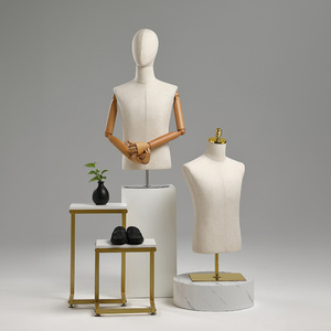 All'ingrosso uomo manichino finestra oggetti di scena del manichino busto manichino con Base in metallo e braccio di legno negozio di abbigliamento <span class=keywords><strong>da</strong></span> uomo manichini - Product Image 3