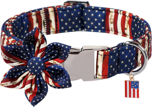 Hochleistungs-verstellbare patriotische Haustier halsbänder 4. Juli Hunde halsband für Feiertags feier - Product Image 2