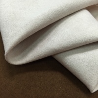 Haute qualité 100% Polyester en relief canapé meubles tissu doux bronzé daim couleur unie vente d'usine abordable