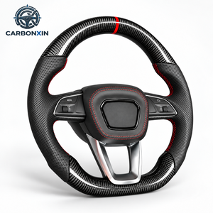 Volant en fibre de carbone avec LED pour Audi Q7 Q8 Q5 4l Tuning S6 S7 RS6 RS7 C7 2017 2018 2019 2020 2021 2022 2023 2024 - Product Image 3