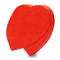 Papeterie de bureau Offre Spéciale aigle Notes autocollantes en forme de coeur 100 feuilles de papier collant créatif Bloc-notes auto-collant rouge